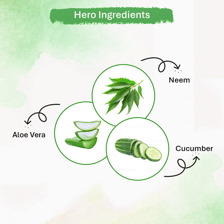 Oneway Happiness Neem & Aloe-Vera Face Wash For reduce Acne & Pimples 100ML