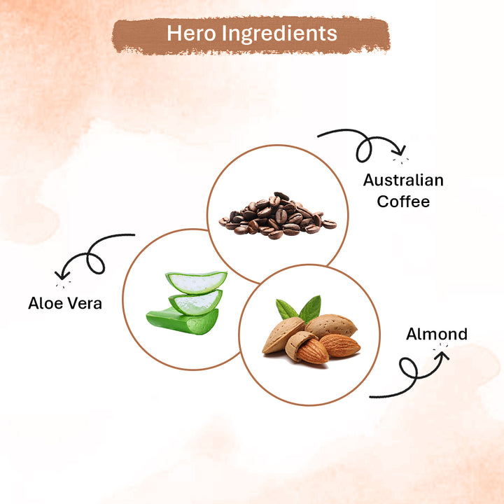 Oneway Happiness Australian Coffee Face Scrub with Salicylic Acid & Australian Coffee Extract for Removing Dark Spot & Dead skin 100GM