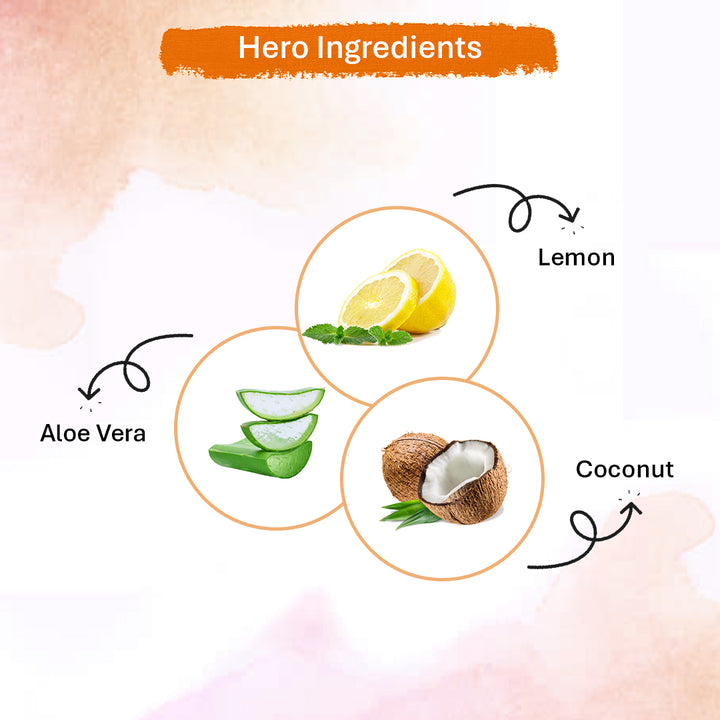 Oneway Happiness Minty Lemon Hand Wash with Aloe Vera & Lemon Extract 500ml