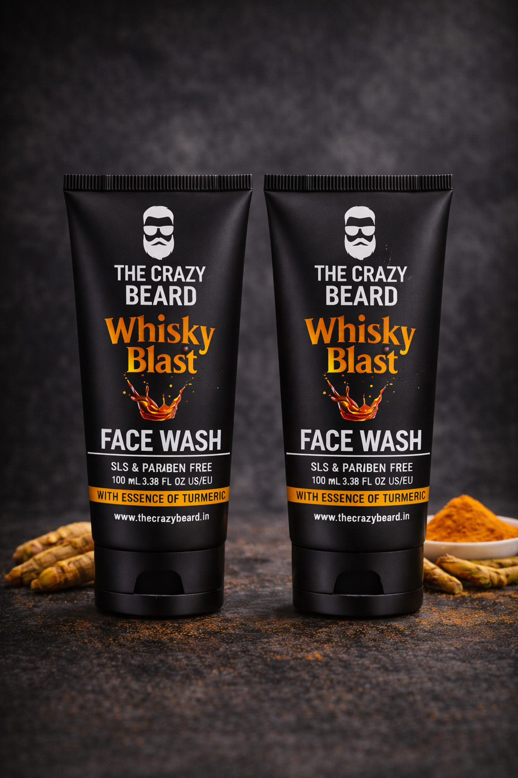 THE CRAZY BEARD Whisky Blast Face Wash for Men | Deep Cleansing & Invigorating Refresh