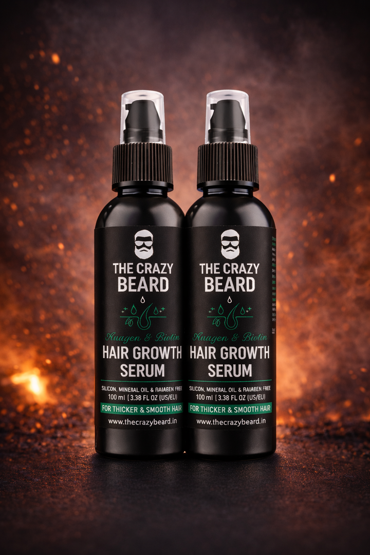 THE CRAZY BEARD Hair Growth Serum for Men | Strengthens Hair & Promotes Regrowth