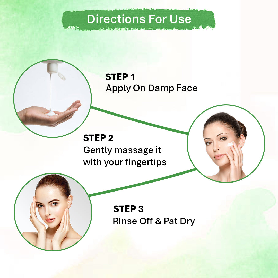 Face Wash Combo (Pack of 3) – Charcoal, Ubtan & Neem Aloe Vera 100ml EACH