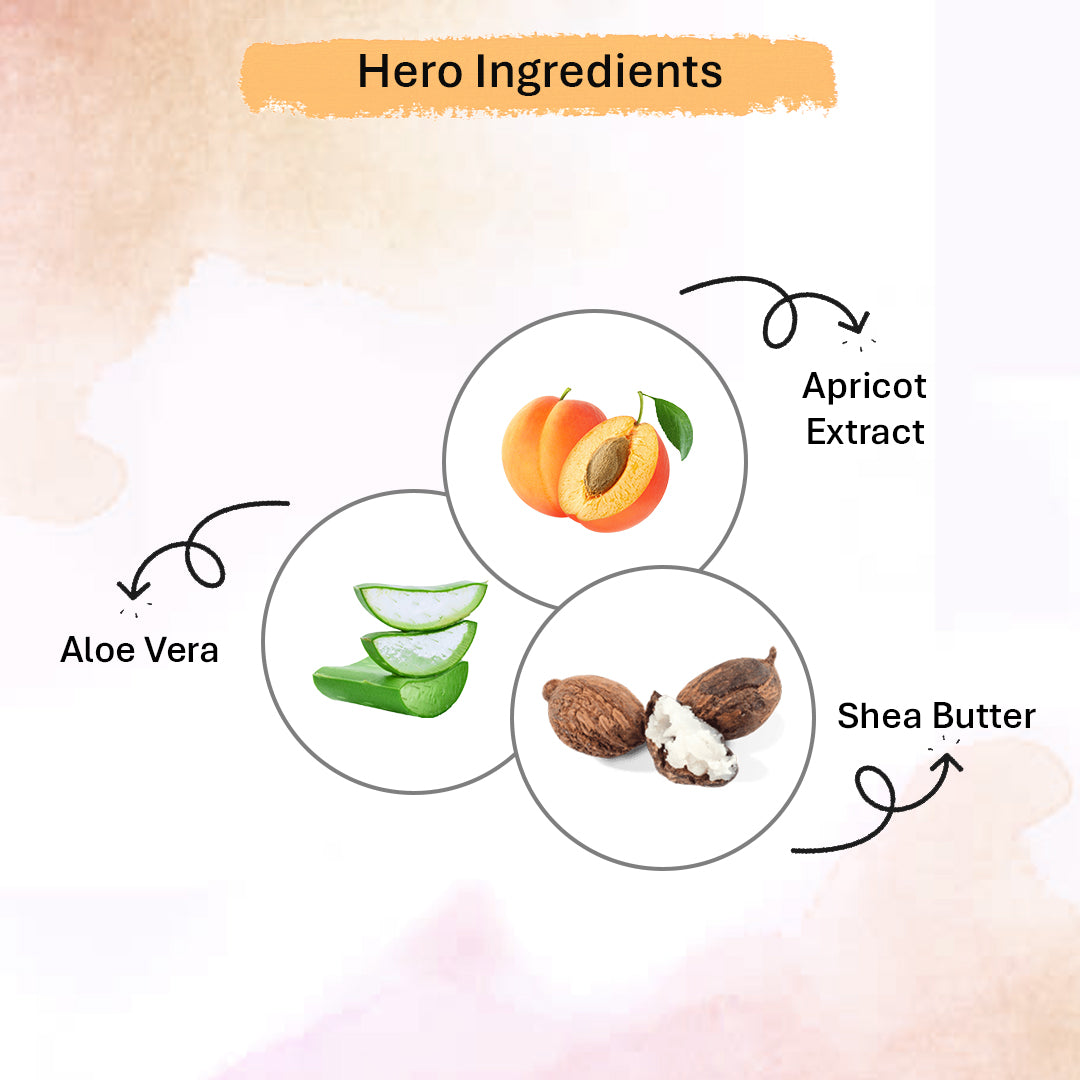 Oneway Happiness Apricot Body Wash with Vitamin E & Turmeric 300ml