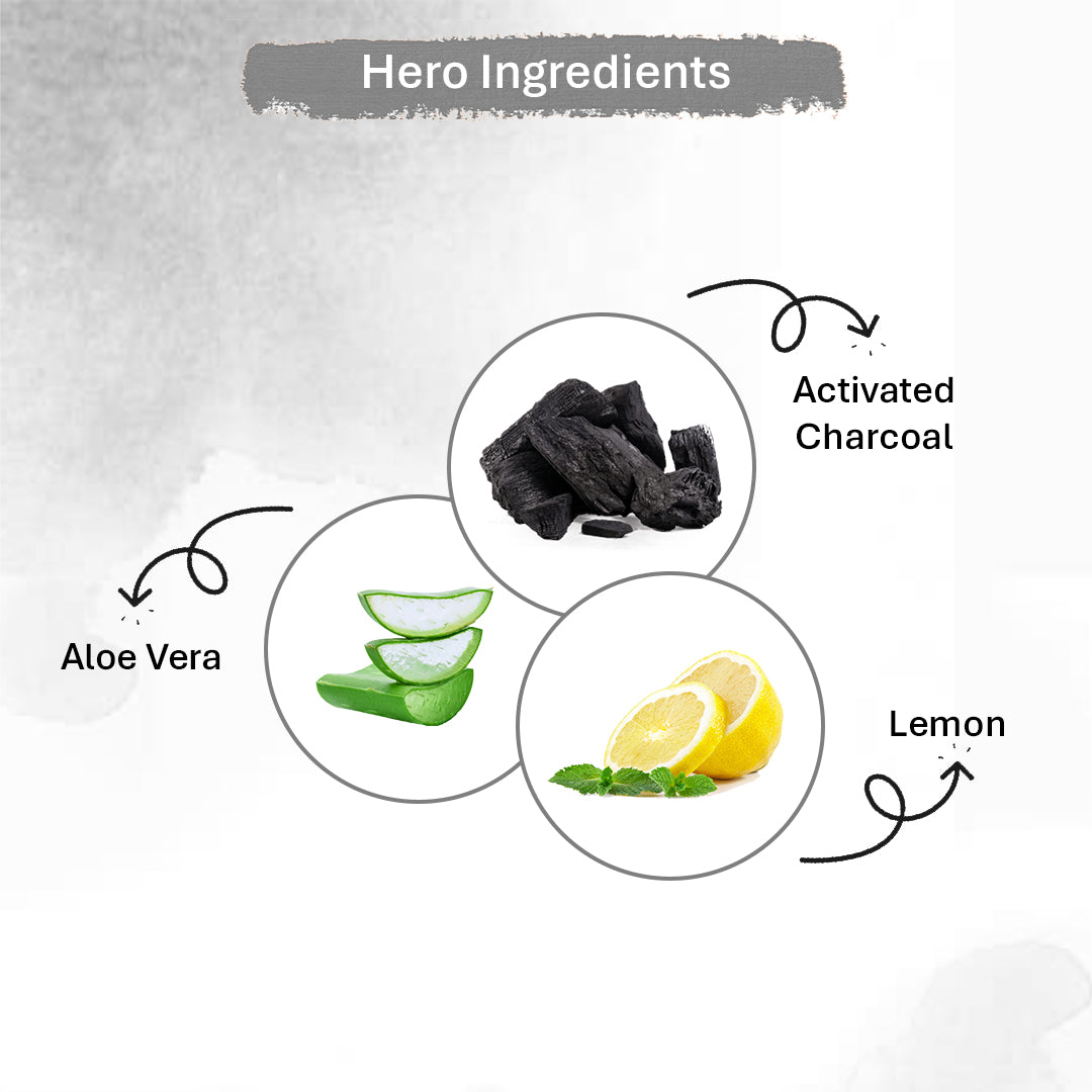 Oneway Happiness New Activated Charcoal Face wash for glowing skin 100ml