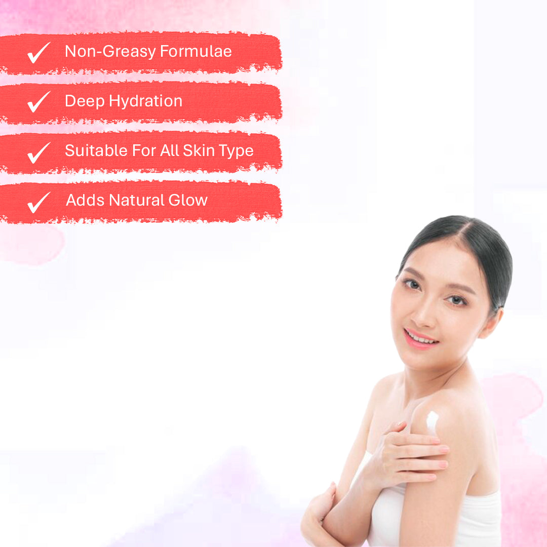 Hydrating Body Lotion with Vitamin C & Rose – 200ml Each
