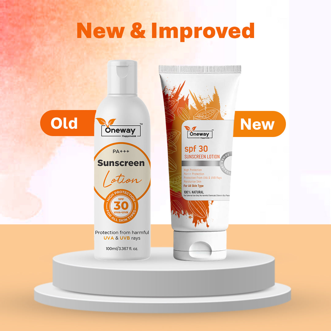 Oneway Happiness SPF 30 Sunscreen Lotion with Vitamin C & E 100ML