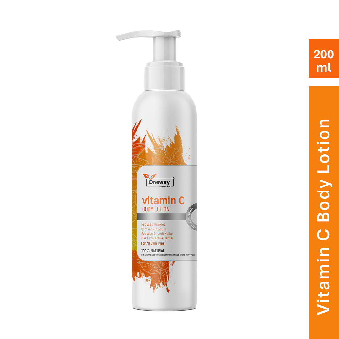 Oneway Happiness 10% Vitamin C Body Lotion Infused with Shea Butter & Honey | BUY 1 GET 1 FREE |