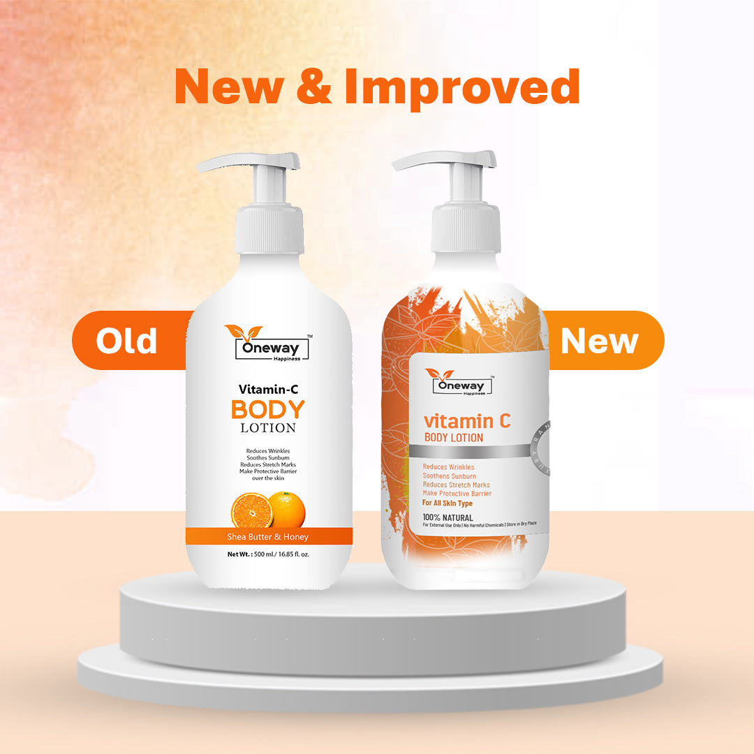 Oneway Happiness 10% Vitamin C Body Lotion Infused with Shea Butter & Honey | BUY 1 GET 1 FREE |