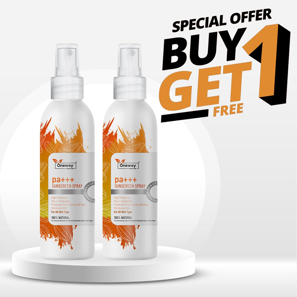 Oneway Happiness SPF 30 Sunscreen Spray with Vitamin C & E 100ML | BUY 1 GET 1 FREE |