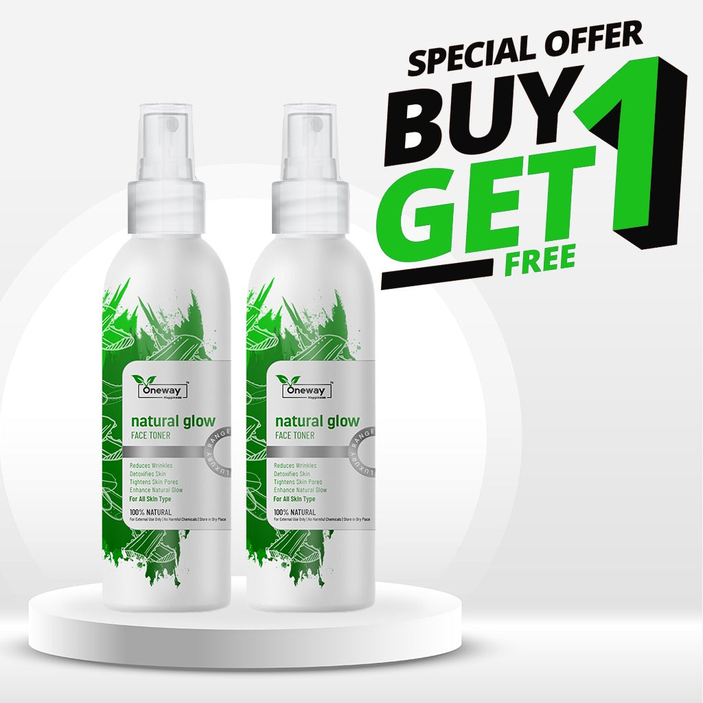 Oneway Happiness Neem & Aloe Vera Face Toner For Glowing Skin 100ml  | BUY 1 GET 1 FREE |
